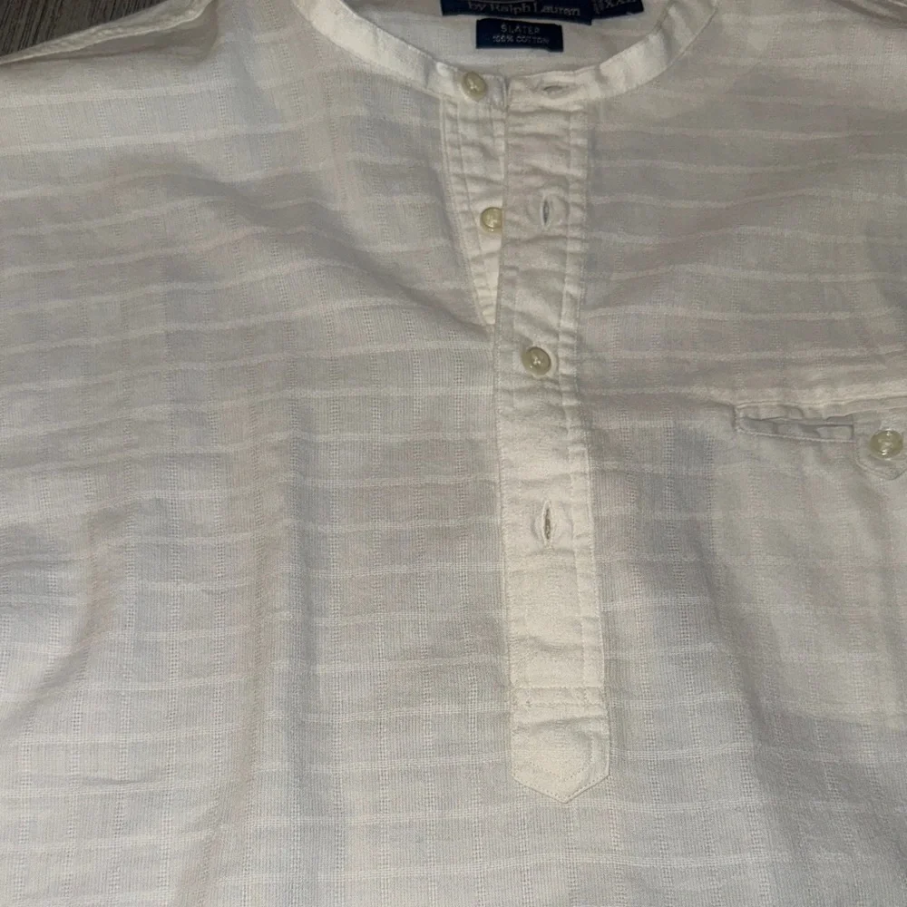 Men's Polo Ralph Lauren Cream 100% Cotton Shirt